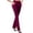 *1-Wine, variant on VBVC Women's Dressy Bell Bottom Pants,Tummy Control Trousers for Women,Ladies Yoga Sweatpants with Pockets,Blue,S-2XL