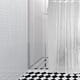 thumbnail image 5 of Injueey Cortina de ducha transparente Pantalla de baño engrosada 3D transparente impermeable con NE Juegos de accesorios de baño, 5 of 6