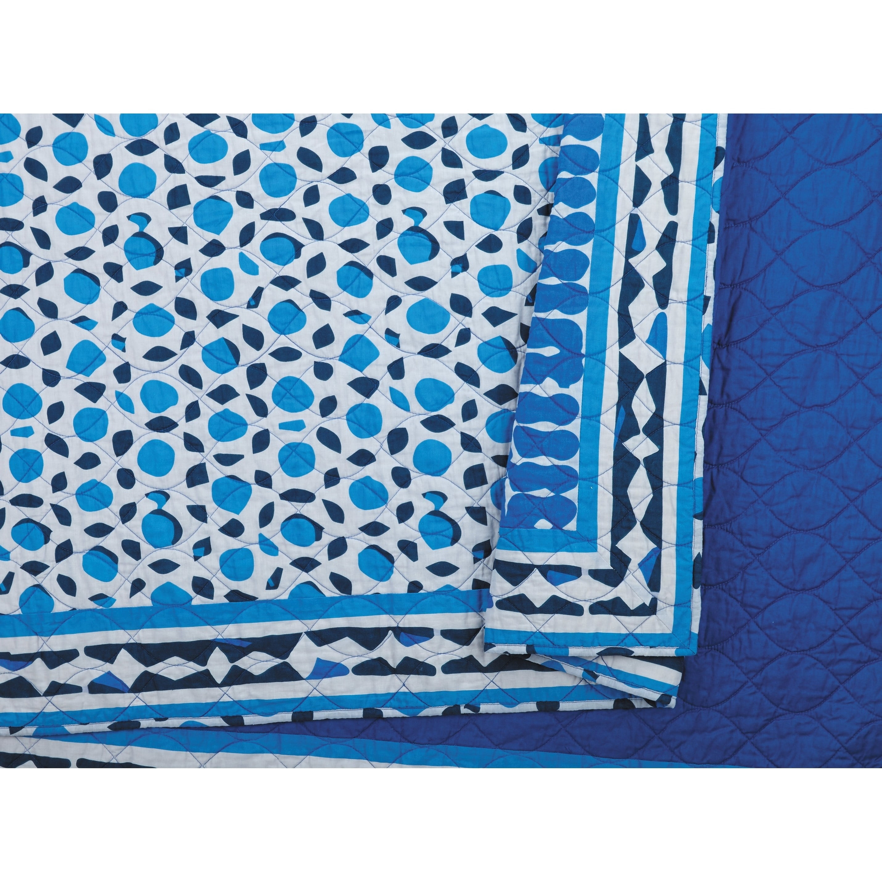 Justina Blakeney by Makers Collective Himaya Full Queen Quilt Set - 3 Piece Blue