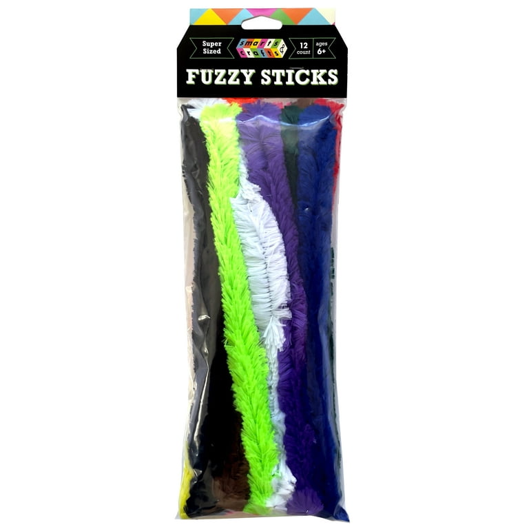 Go Create Green Fuzzy Sticks, 25 Count