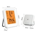 thumbnail image 7 of Wireless Weather Station Indoor Outdoor Thermometer Hygrometer Digital Temperature Humidity Remote Sensor Touch Screen Backlight (With 1Sensor), 7 of 7