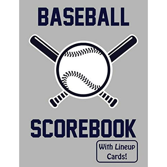 Pre-Owned Baseball Scorebook With Lineup Cards: 50 Scorecards For Baseball and Softball Paperback