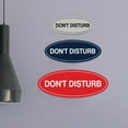 thumbnail image 2 of Signs ByLITA Oval Don't Disturb Sign (Brushed Gold) - Medium, 2 of 6