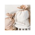thumbnail image 2 of Bolsa de regalo de Navidad personalizada, decoración navideña, saco de regalo de lino, sacos de Papá Noel a cuadros, 2 of 4