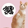 thumbnail image 2 of Barhoo Pet Nail Caps Cat Dog Nail Covers Fashion Nail Set Black Silicone Scratch Protection Furniture Safe Set of 20 Comfortable Fit Easy Apply Remove Grooming Accessories for Cats Dogs, 2 of 4