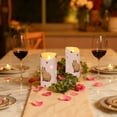 thumbnail image 6 of Capybara and Valentine Hearts Flickering Flameless Candles with Remote Timer Battery Operated LED Tealight Set of 2 M, 6 of 8