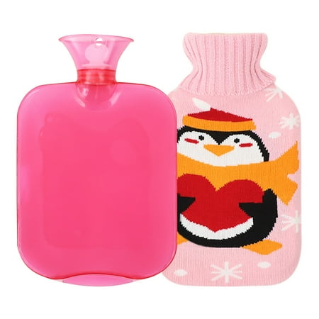 

Hfyihgf Hot Water Bottle With Cover 2L Bed Bottle With Soft Fleece Cover Bed Bottle Provides Warmth Gift