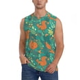 thumbnail image 2 of Picia Fall Forest Squirrel mens Cotton Tank Undershirts , Moisture-wicking Ribbed Tanks, Lightweight Cotton Tank Undershirts-3X-Large, 2 of 8