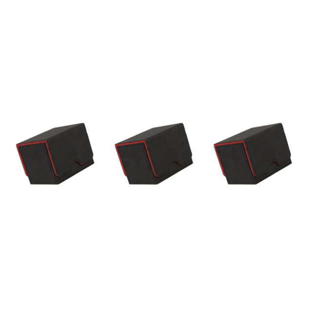 Bewildely Trading Cards Deck Box Forro para MTG Ccg TCG Sport Game Cards Display negro rojo Type1 NO1