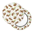 thumbnail image 7 of Uemuo Cute Sloth Pattern Round Bar Stool Seat Covers Washable Stool Cushion Slipcover Elastic Bar Chair Covers-14 inch, 7 of 7