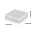 thumbnail image 2 of Transparent Acrylic Favor Box for Candy and Treats, Clear Plastic Display Case for Handmade Crafts, Wedding Party Gift Packaging Container with Removable Lid, 2 of 6