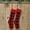 A, variant on 2 Pcs Christmas Stockings,18.1Inch Plaid Knit Christmas Stockings for Mantel Fireplace Hanging Decor,Large Acrylic Cable Knitted Stocking Decorations Socks for Christmas