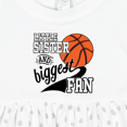 thumbnail image 4 of Inktastic Little Sister and Biggest Fan Basketball Player Girls Baby Dress, 4 of 5