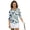 Fish Camouflage Design, variant on HUIACONG Duck Silhouette Camouflage Design Women's Golf Polo Shirts, Quarter Zip Quick Dry Quick Dry Golf Shirt Women Comfortable Ladies Golf Top 3/4 Sleeve
