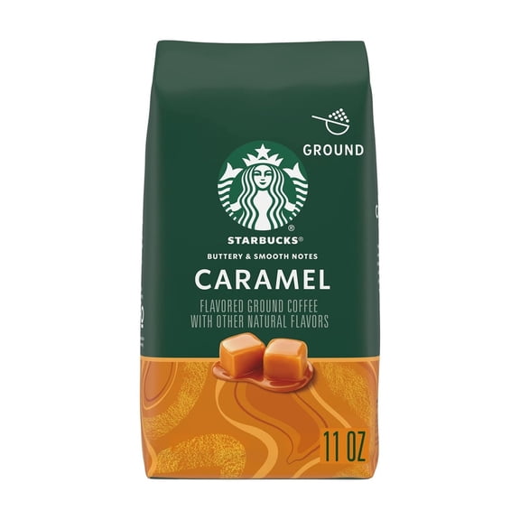 Starbucks Flavored Ground Coffee, Caramel 11 oz. (Pack of 16)