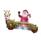 thumbnail image 5 of Papá Noel y reno inflables navideños con letrero de , diseño de escena gigante, LED incorporado, L118.11 pulgadas para porche y césped., 5 of 9