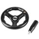 thumbnail image 1 of 1PC 12*125mm Black Round 3 Spoke Hand Wheel for Lathe Milling Machine, 1 of 4