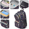 thumbnail image 4 of Bernese Mountain Dog and Floral Backpack for School, Cute School Bag with Adjustable Shoulder Straps and Padded Back, 16.9"x12.6"x5.9", 4 of 5