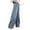 Blue, variant on Blekii Girls Star Embroidered Wide Leg Jeans, Girls Star Embroidered Wide Leg Jeans, Dark Wash Elastic High Waist Flared Pants, Casual Streetwear for Teen Kids Dark Wash Denim High Waist Streetwear,