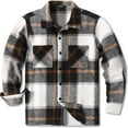thumbnail image 3 of snilers Big and Tall Mens Shirt Button Down Long Sleeve Turndown Blouses Regular Fit Plaid Flannel Shirts with Pockets, 3 of 3