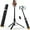 Black, variant on 62" Phone Tripod & Selfie Stick, Tripod for iPhone with Remote, All-in-1 Cell Phone Stand, Portable, Lightweight Extendable for Selfies Video Recording Vlog, Compatible with iPhone Android - White
