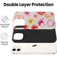 thumbnail image 4 of Hibiscus Seashell Phone Case for iPhone 12 6.1 Inche 2020, Cute Summer Florals Pattern Compatible with Magsafe Matte Protective Case Cover with Screen Protector for Girls Women, 4 of 5
