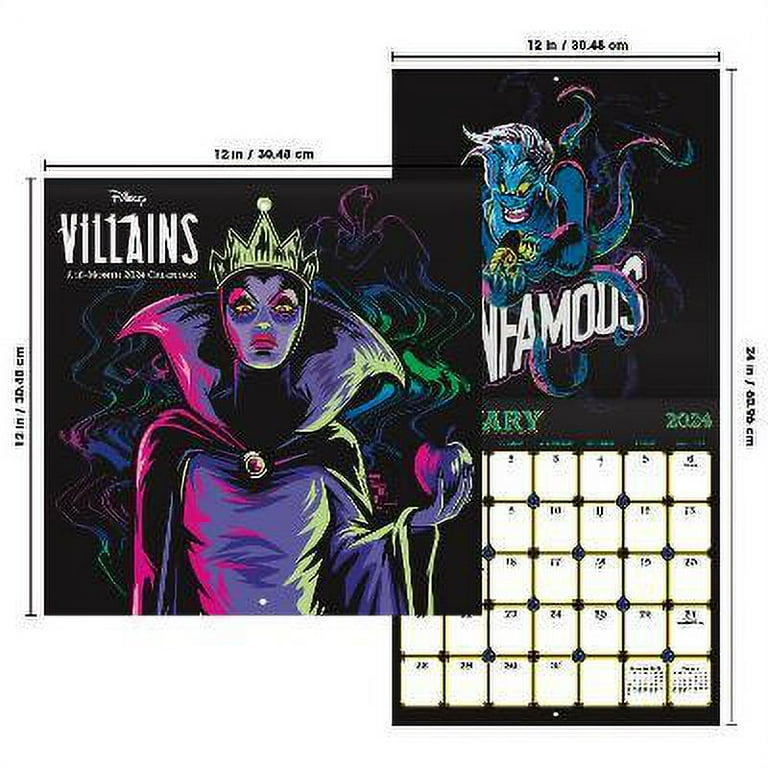 Trends International 2024 Disney Villains Wall Calendar - Walmart.com