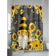 thumbnail image 5 of Fsddascl Yellow Sunflower Shower Curtain Set - 72" x 78" Washable Bathtub Curtain with 12 Hooks, Farmhouse Vintage Bees Gnomes Waterproof Fabric Stall Shower Curtains for Bathroom/Bathtub Décor, 5 of 6