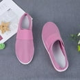 thumbnail image 5 of Dakaela Mules for Women 2025 Summer Mesh Slip on Shoes Air Cushion Orthopedic Backless Sneakers Pink 7.5, 5 of 7