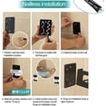 thumbnail image 4 of Estante de cocina, estante de pared, perchero, independiente, clavo, acero inoxidable negro, suministros de cocina-（40 cm）, 4 of 5