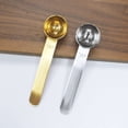 thumbnail image 3 of 2Pack Measuring Spoon, Household Scale Long Handle 304 Stainless Steel Spoon Kitchen Seasoning Spoon Powder Scoop Coffee, Sliver+Gold, 3 of 5