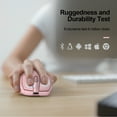 thumbnail image 4 of TECKNET Wireless Mouse (BT5.0/3.0 & 2.4G) Rechargeable 4800 DPI Silent USB A & Bluetooth Mouse 6 Buttons, Wide Compatibility - Pink, 4 of 9