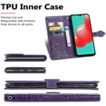 thumbnail image 3 of for Samsung Galaxy A32 4G (Not 5G) Wallet Case,Mandala Embossing PU Leather Girls Case with Credit Card Holder & Hand Strap Flip Folio Closure Cover for Samsung Galaxy A32 4G MTL Deep Purple, 3 of 14