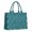 Teal Dancing Skeleton, variant on Large Capacity Tote Bag,Teal Dancing Skeleton Pattern Handbag Fashion Luxury Tote Bag,15.7"x13"x 5.1" Inches,Laptop Compatible