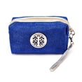 thumbnail image 1 of Bolsa organizadora de maquillaje para cosméticos de viaje de nailon portátil de moda (azul), 1 of 2
