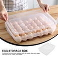 thumbnail image 2 of Caja de almacenamiento de huevos para el hogar, refrigerador, contenedor de huevos, caja de huevos de 34 compartimentos, 2 of 6