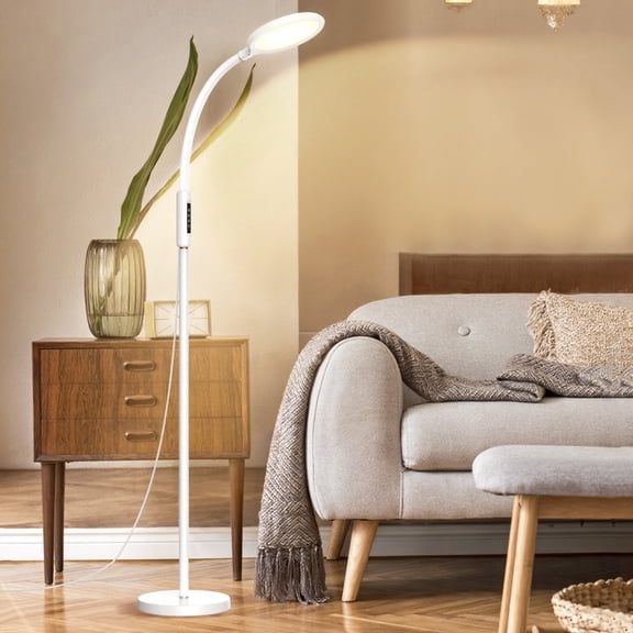 Aoife Sunlight Light Therapy Floor Lamp with 15000 Lux Daylight 10 Color Temperature and 10 Brightness Natural Sun Light Remote Control and Timer