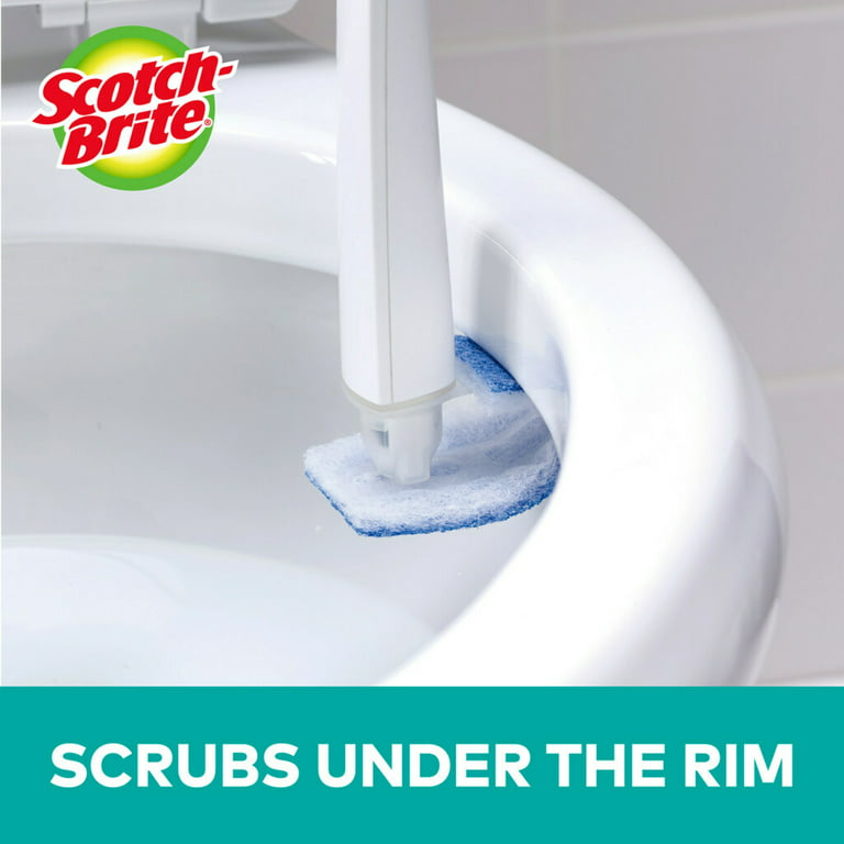 Scotch-Brite Disposable Toilet Scrubber Refills Removes Rust & Hard Water  Stains