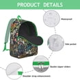 thumbnail image 4 of Floral Sunflower Backpack for School College and Work, Large Capacity Bookbag with Laptop Compartment, Durable Everyday Backpack for Commuting and Travel, Flowers Print Unisex Gift for Teens Adults, 4 of 5