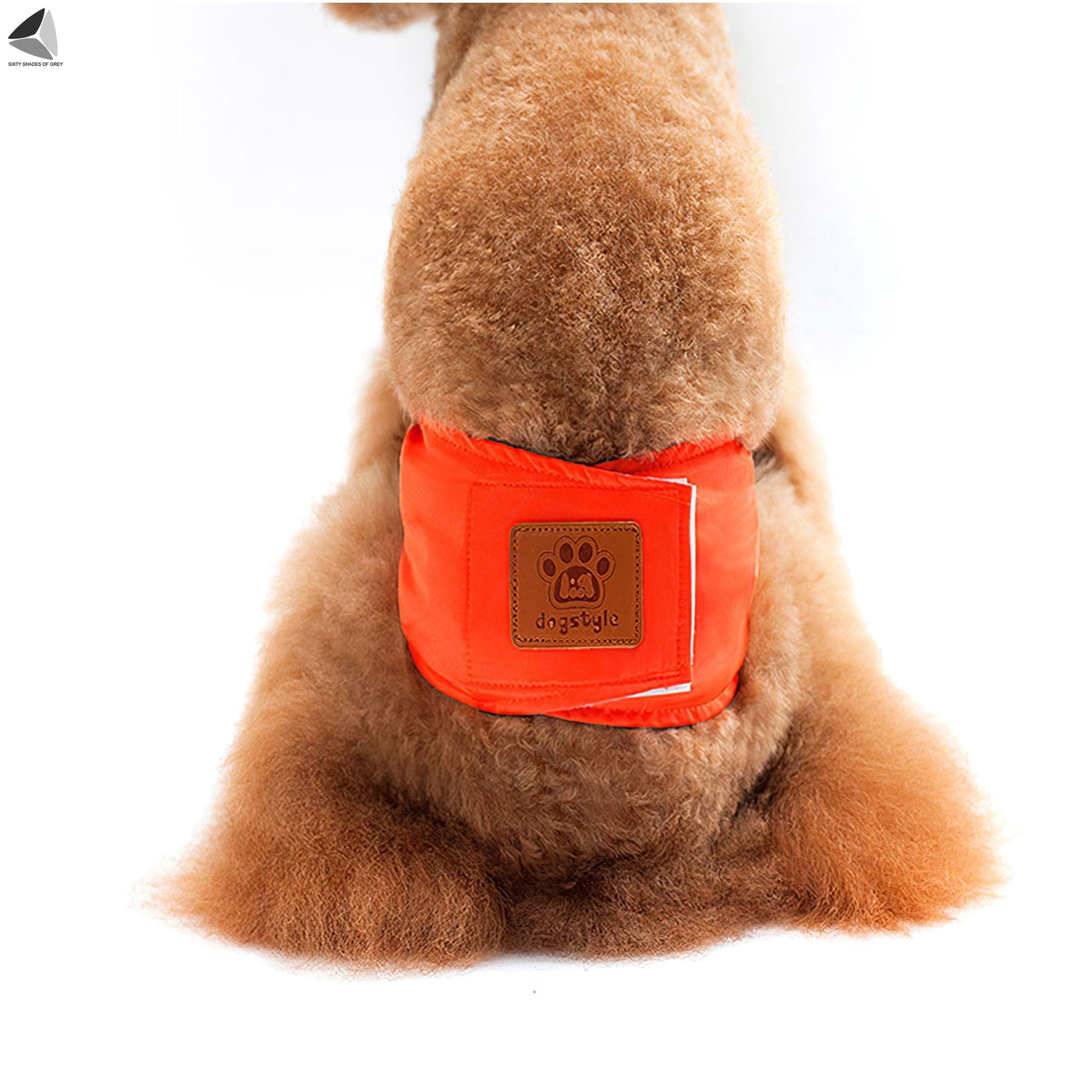 PULLIMORE 4 Pcs Male Dog Belly Manner Bands Resuable Dog Diapers Elastic Washable Pet Band Wraps Nappies (L, 4 Colors)