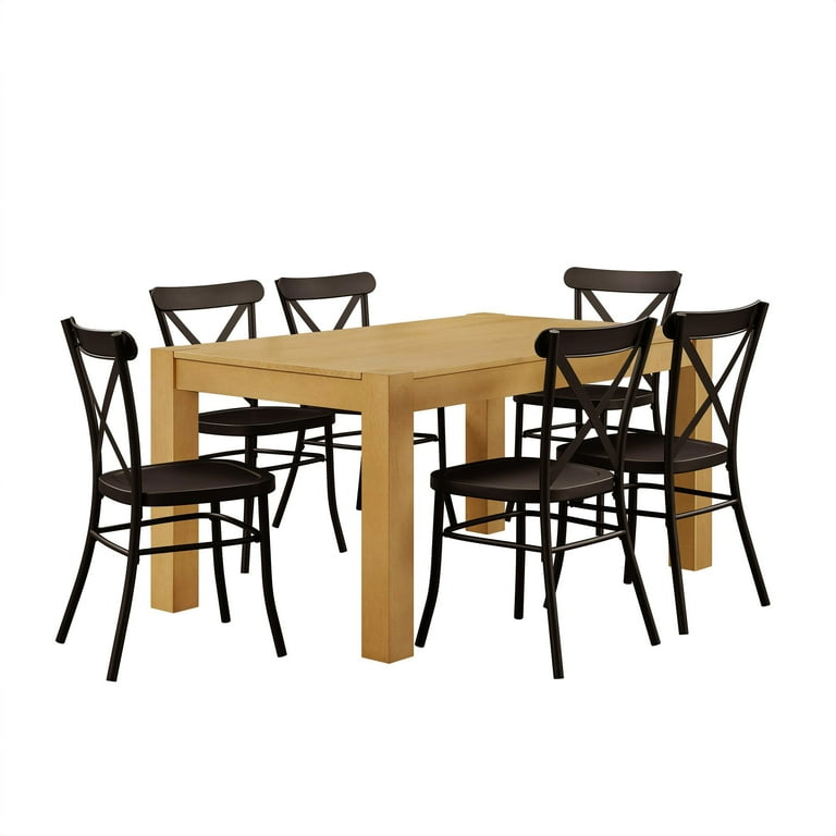 Better Homes and Gardens Collin Distressed Dining Chair Set of 2 Rich Black Finish Walmart