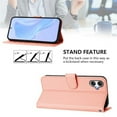 thumbnail image 5 of Wallet Case Compatible for Samsung Galaxy A06 4G / 5G, PU Leather Magnetic Closure Protective Flip Folio Case with 3 Card Holder and Wrist Strap Cover Women Men,Pink,For Galaxy A06 4G / 5G, 5 of 7