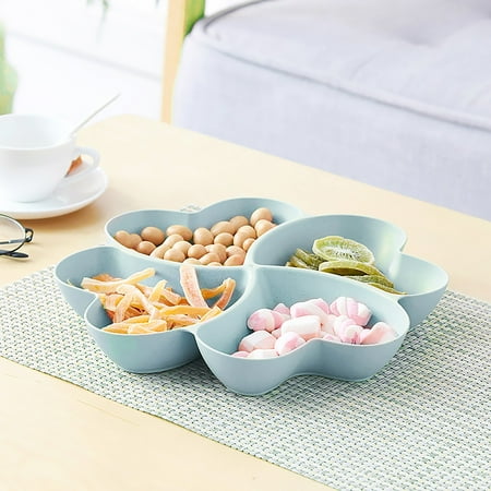 

Uysin Flower-shaped Fruit Platter Fruit Platter Snacks Multi-grid Candy Box