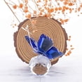 thumbnail image 5 of Mariposa voladora de cristal con base de bola de cristal, estatua de animal coleccionable, adorno para regalo de Navidad (azul) brillar Electrónica, 5 of 5