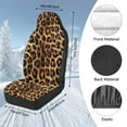 thumbnail image 7 of Uorisanigo Car Seat Cover, Soft Plush 2-Pack Brown Leopard Print Front Seat Covers for Truck,SUV,Sedan,Van, Summer Cool & Winter Warm, Easy Installation, Car Accessories, 7 of 7