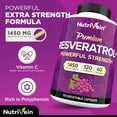 thumbnail image 3 of Nutrivein Resveratrol Supplement - Antioxidant, Anti-Aging, Vegan - 120 Capsules, 3 of 8