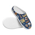 thumbnail image 3 of Picia Marine Nautical for Women's Lamb-hug Comfy Fleece House Slippers Memory Foam, Slip-on House Shoes Indoor Outdoor-39/40, 3 of 7