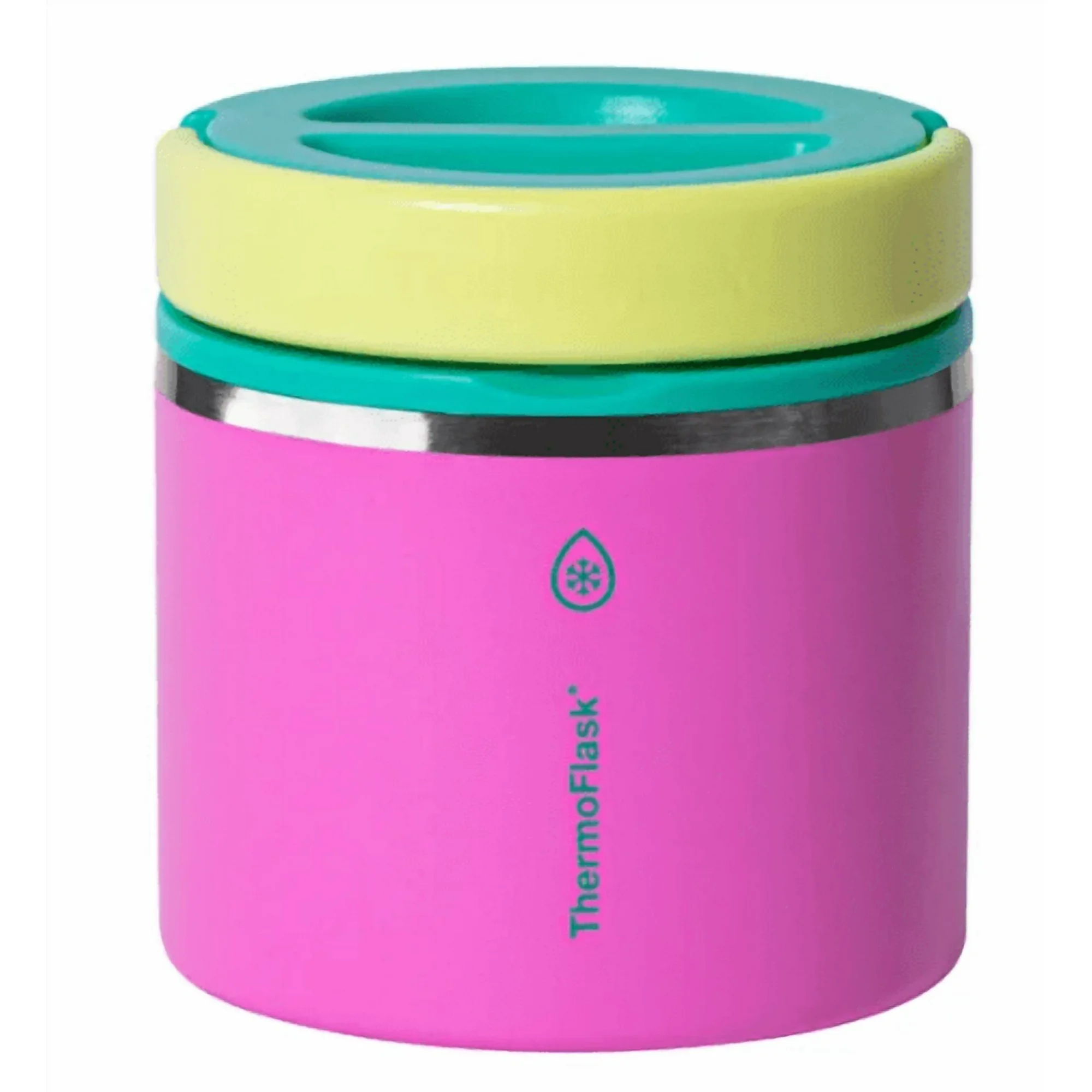Thermoflask 20 oz Insulated Food Jar, 2-Pack, Pink and Blue, Hot 12 Hours Cold 24 Hours (Pink and Yellow)