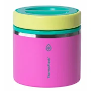 Thermoflask 20 oz Insulated Food Jar, 2-Pack, Pink and Blue, Hot 12 Hours Cold 24 Hours (Pink and Yellow)
