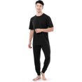 thumbnail image 5 of Fruit of the Loom Men's 360 Stretch Crewneck Top and Jogger Pant Sleep Pajama Set, 5 of 6